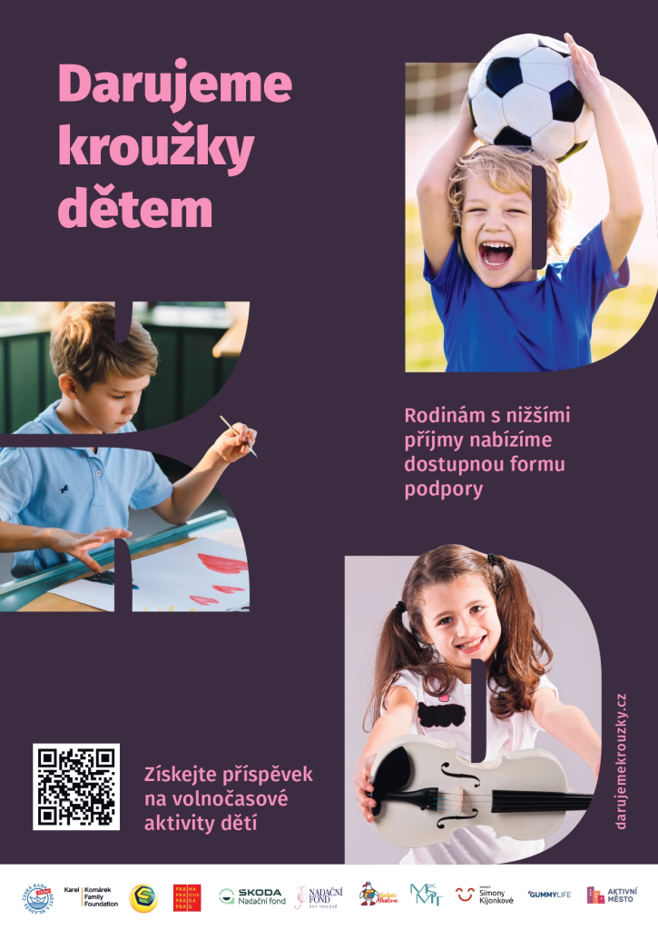 Darujeme kroužky dětem - další forma podpory zájmového vzdělávání