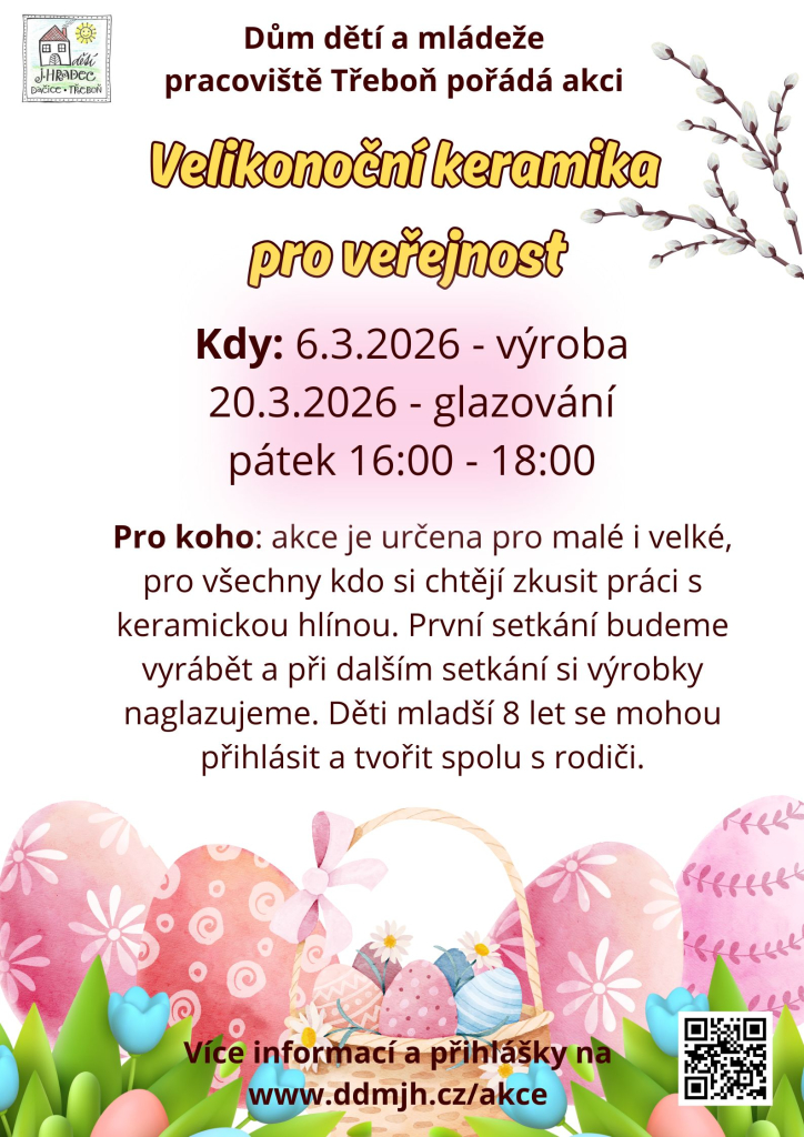 Velikonoční keramika pro veřejnost Třeboň
