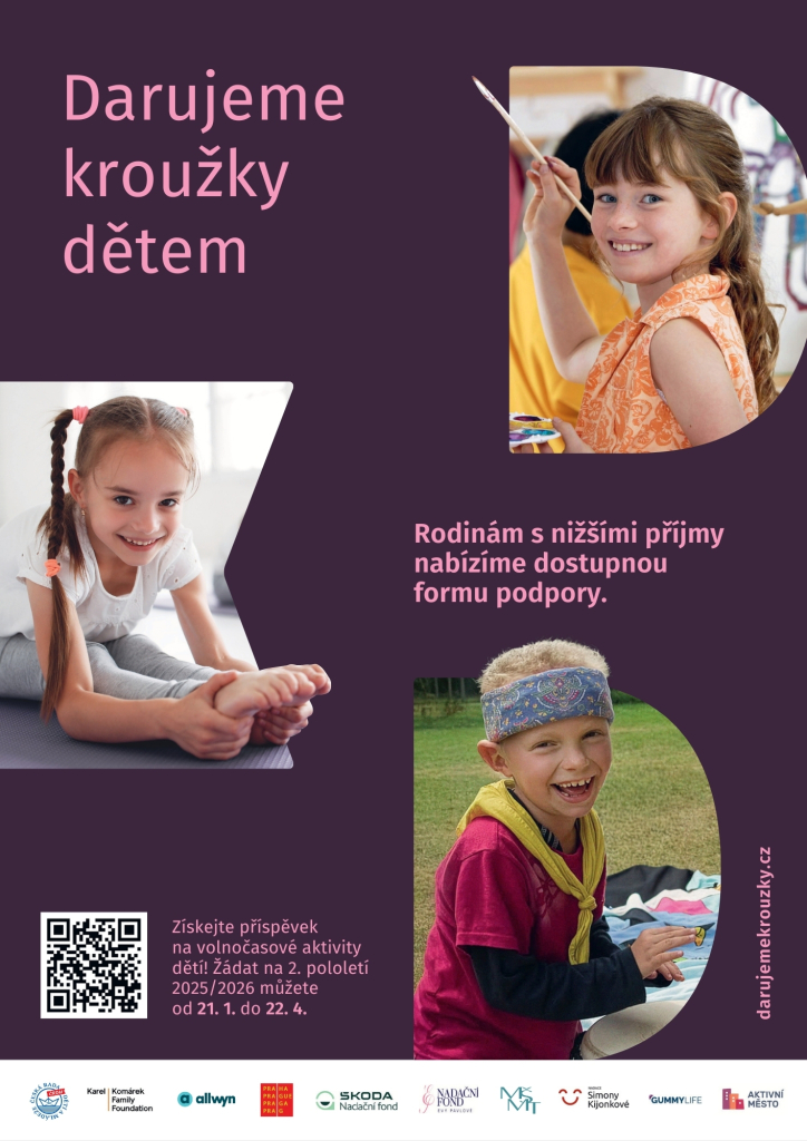 Darujeme kroužky dětem - další forma podpory zájmového vzdělávání