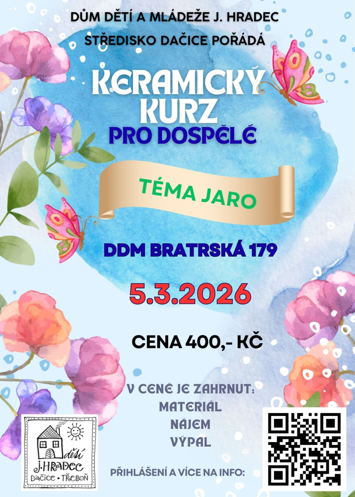 Keramický kurz pro dospělé - téma JARO