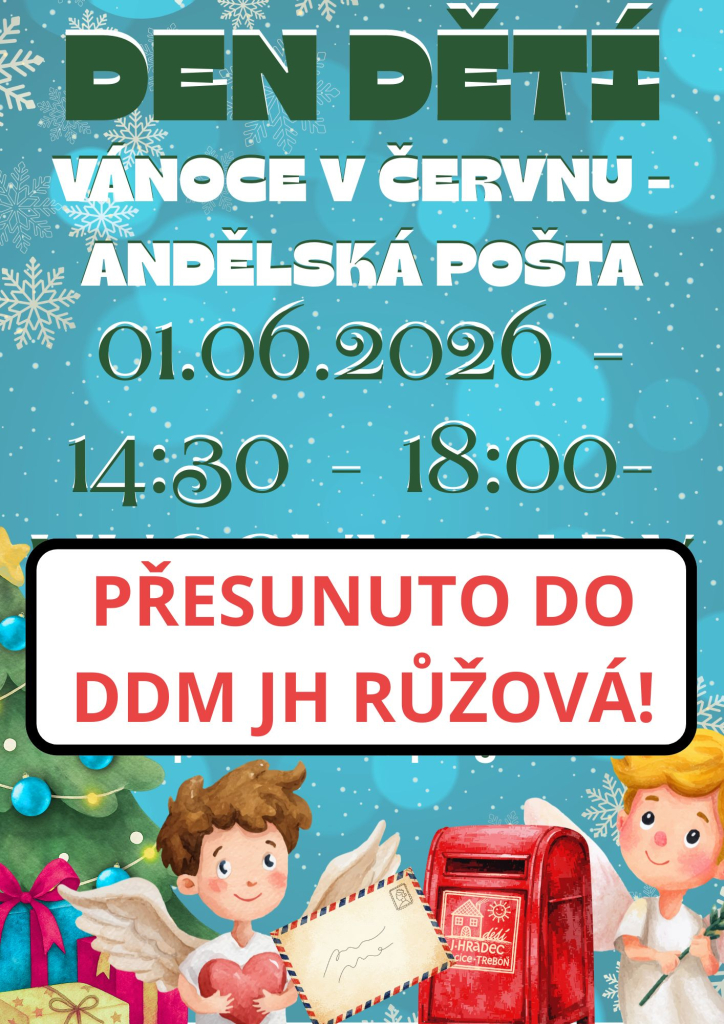 Den dětí se přesouvá na Růžovou 10!!!