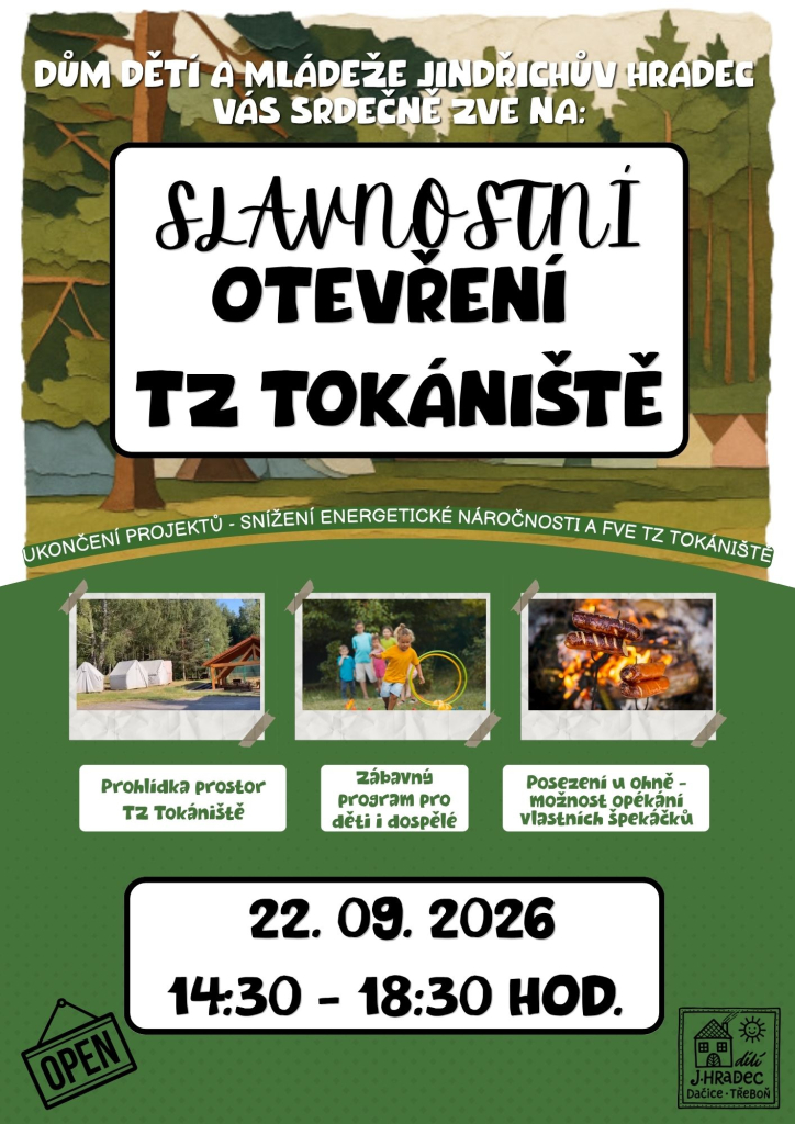 Slavnostní otevření TZ Tokániště