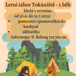Hledají se pomocníci na LT Tokániště