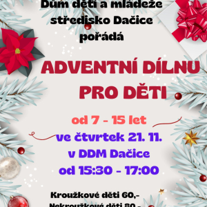 Adventní dílna pro děti