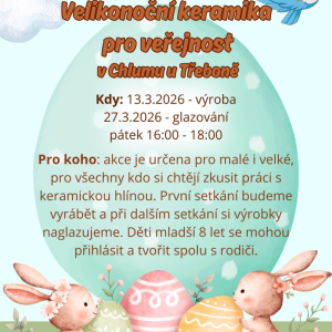 Velikonoční keramika pro veřejnost v Chlumu