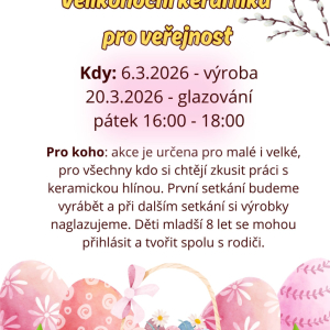 Velikonoční keramika pro veřejnost Třeboň